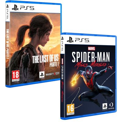 ardistel Pack The Last of Us Parte I + Spiderman Miles Morales PS5 ardistel Pack The Last of Us Parte I + Spiderman Miles Morales PS5