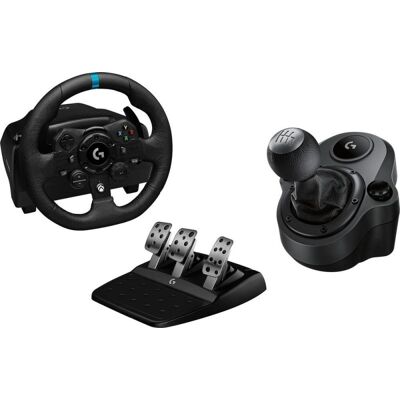 Kit volante de carreras Logitech G923 con shifter Driving Force para PC y Xbox Kit volante de carreras Logitech G923 con shifter Driving Force para PC y Xbox