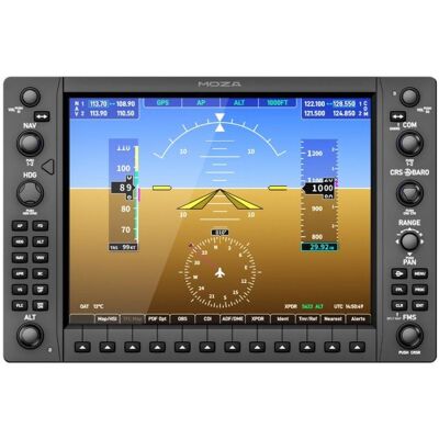 Panel de instrumentos Moza Racing MGX1000 de 10,4" USB para simulación de vuelo Panel de instrumentos Moza Racing MGX1000 de 10,4" USB para simulación de vuelo