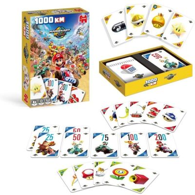 diset Juego de Cartas 1000 KM Jumbo 1000km Mario Kart World Familiar 2-6 Jugadores diset Juego de Cartas 1000 KM Jumbo 1000km Mario Kart World Familiar 2-6 Jugadores