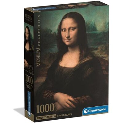 Rompecabezas Mona Lisa de 1000 piezas de Clementoni - Colección Museo Rompecabezas Mona Lisa de 1000 piezas de Clementoni - Colección Museo