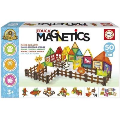 Educa Magnetics Park Zoo Set de construcción magnética 50 piezas Educa Magnetics Park Zoo Set de construcción magnética 50 piezas