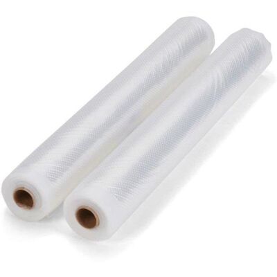 Set de 2 bobinas de vacío Livoo - Embalaje de alimentos - Transparente Set de 2 bobinas de vacío Livoo - Embalaje de alimentos - Transparente