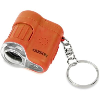 Microscopio Digital Carson MICROMINI 20X 20x LED Batería Naranja Plata Microscopio Digital Carson MICROMINI 20X 20x LED Batería Naranja Plata