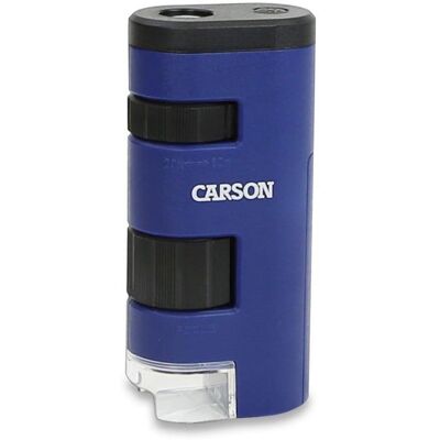 Microscopio Carson PocketMicro 60x LED Negro/Azul Microscopio Carson PocketMicro 60x LED Negro/Azul