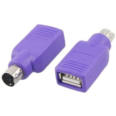 OEM Adaptador Usb A Ps2 Para Teclado Morado OEM Adaptador Usb A Ps2 Para Teclado Morado