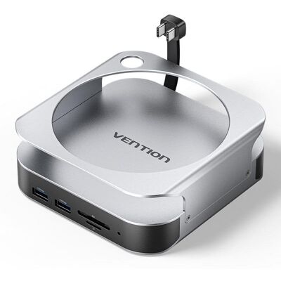 Docking Station Vention THIHAG USB-C 10 en 1 para Mac Mini con DP 4K y M.2 Docking Station Vention THIHAG USB-C 10 en 1 para Mac Mini con DP 4K y M.2