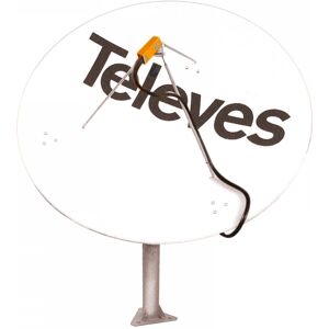 Televes Parábolica Foco Centrado 1800 Blanca De Aluminio G 42,5dbi -  7489