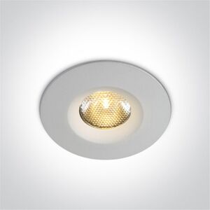 One Light Empotrable Led De Techo  10103m/w/w Blanco 3w 3000k