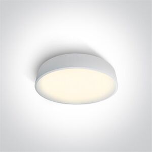 One Light Plafon Led Techo  62118d/w/w Blanco 20w 3000k Ip20