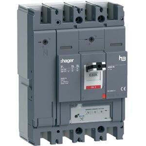 Hager Interruptor Automático  H3+ Hnj631gr 630a  4 Polos 40ka Lsni