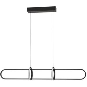 Nova Luce Luminaria Led Colgante Suspension  Arte 9113121 Negro