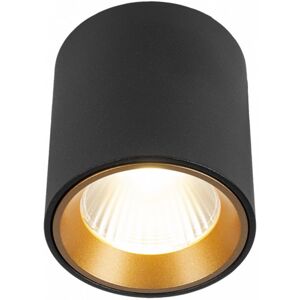 Hofflights Downlight Led Superficie Nepal 7 Round  1.2000.1212 Negro/oro