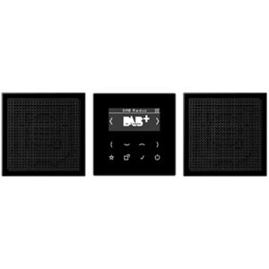 Jung Kit Smart Radio Dab 2 Altavoces  Dabls2sw Serie Ls Negro