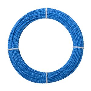 Anguila Pasacables Industrial  70609060 6mm 60m Poliester Triple Trenza Azul