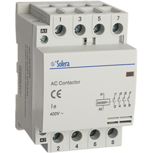 Solera Contactor Modular 4p 25a 3 Modulos  Cm4a25