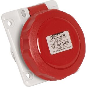 Famatel Base Industrial Empotrar Cetac 3p+tt 16a  24330 380v Ip67