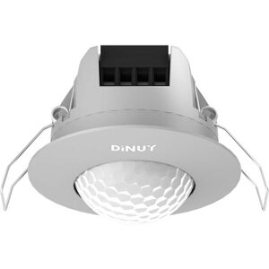 Dinuy Detector De Presencia 360º  Dp Tec 03p Empotrable Color Plata