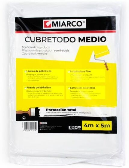 Miarco Plastico Cubretodo 4mt X 5mt  21626