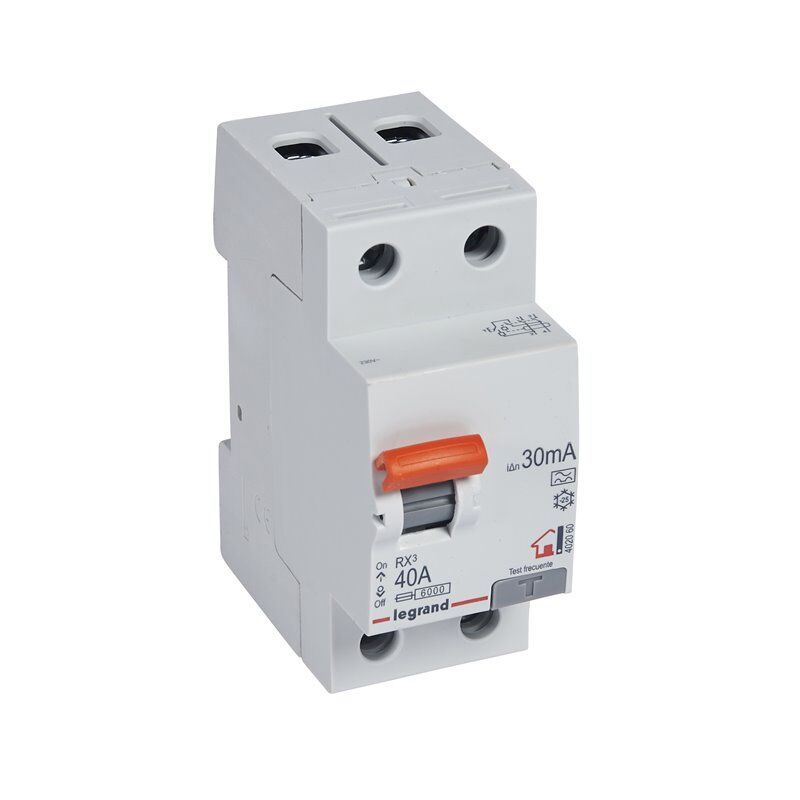 Legrand Interruptor Diferencial Superinmunizado  402060  Rx3 Para Vivienda 2 Polos 40 A 30ma