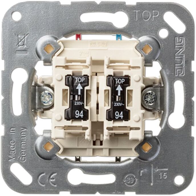 Jung Interruptor Doble Con 2 Lampartitas De Neon  505kou5