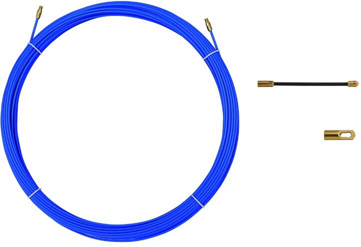 Anguila Pasacables Industrial  30300050 3mm 50m Fibra Terminales Intercambiables Azul