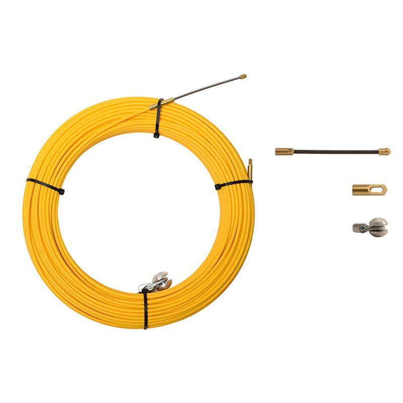 Anguila Pasacables Industrial  30450060 4,5mm 60m Fibra Terminales Intercambiables Amarillo