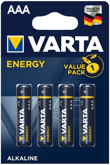 Silver Sanz Pila Alcalina Lr03 Aaa Varta Blister 4 Pilas Energy