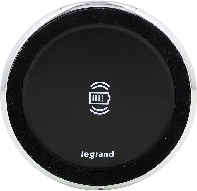 Legrand Cargador Inalámbrico 15w  Incara Disq 80 Certificado Qi 077643l Negro