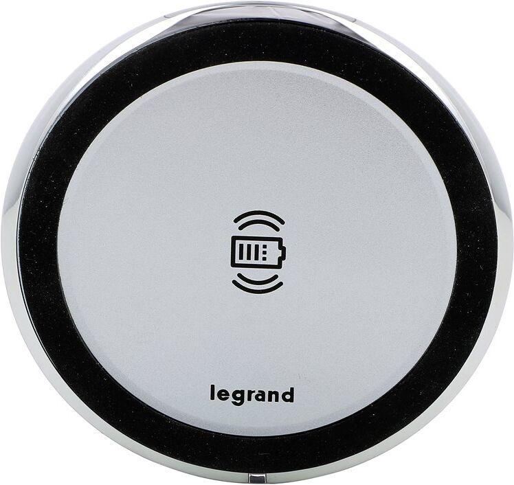 Legrand Cargador Inalámbrico 15w  Incara Disq 80 Certificado Qi 077641l Aluminio