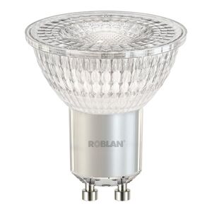 Roblan Bombilla Led Cristal Gu10 4.3w 36º 50mm   Dicro04b36 6.500k