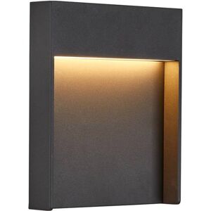 Slv Luminaria Led Superficie Pared  Flatt 1002952 Antracita