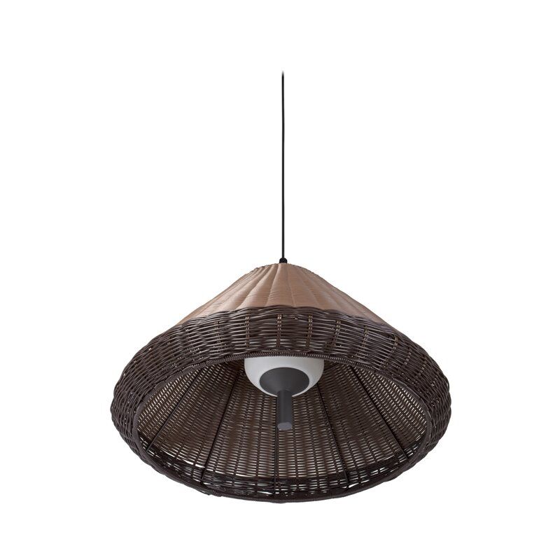 Faro Lampara Suspendida Saigon W70  Barcelona 71579h-07 Gris Oscuro/marron