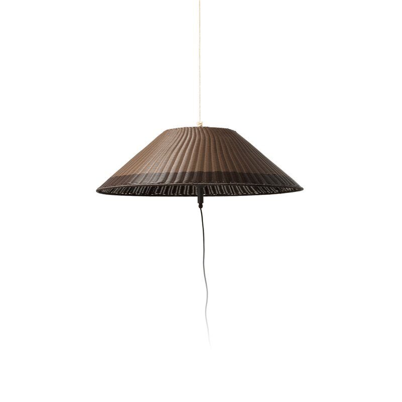 Faro Lampara Portatil/colgante Saigon W100  Barcelona 71584-08 Gris Oscuro/marron