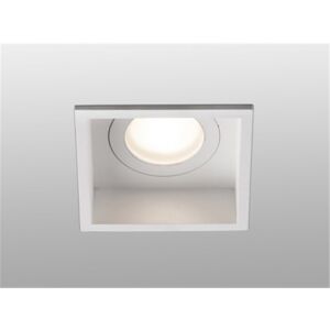 Faro Empotrable Cuadrado De Techo  Barcelona Hyde 40116 Blanco Para Baños Ip44