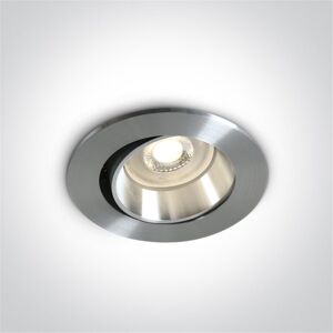 One Light Empotrable Orientable De Techo  11105b1/al Aluminio Ip20