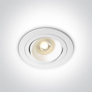 One Light Empotrable Orientable De Techo  11105ub/w Blanco Ip20