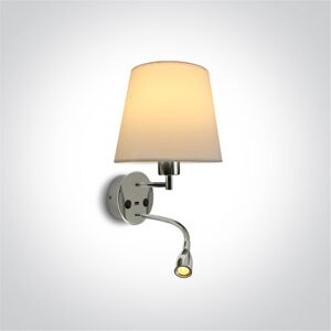 One Light Aplique De Lectura Led  61080/c/w Cromo 3w 3000k Ip20