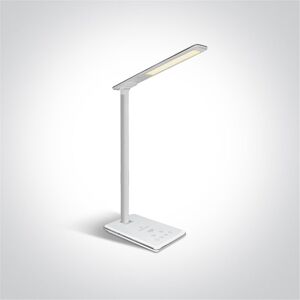 One Light Lampara Orientable Sobremesa Led  61130/w Blanco 5w De 2000 A 6000k Ip20