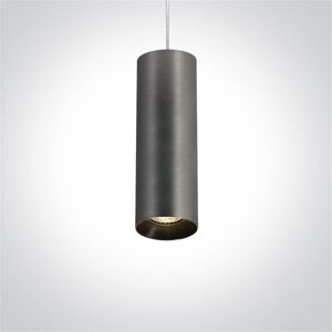 One Light Lampara Colgante Techo  63105m/mg Metal Gris Ip20