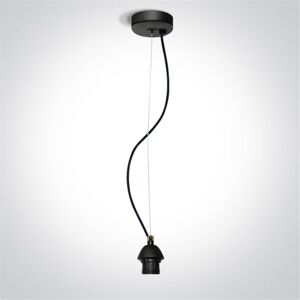 One Light Lampara Colgante Techo  63126a/b Negro Ip20