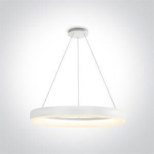 One Light Lampara Colgante Led Techo  63114/w/w Blanco 40w 3000k