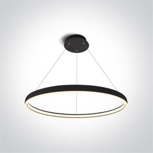 One Light Lampara Colgante Led Techo  63050/b Negro 40w 3000k