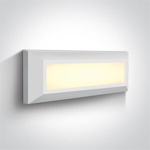 One Light Aplique Led Pared  67394/w/w Blanco 3,5w 3000k Ip65