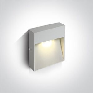 One Light Aplique Led Pared  67360a/w/w Blanco 9w 3000k Ip54