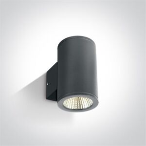 One Light Aplique Led Pared  67138/an/w Antracita 2x6w 3000k Ip54