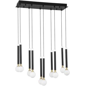 Nova Luce Lampara Led Colgante Suspension  Cayo 9157910 Negro