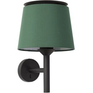 Faro Lampara Aplique  Barcelona 20301-94 Savoy Negro Mate/verde