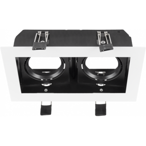 Hofflights Aro Cuadrado Malta Double  1.1120.8111 Blanco Y Negro