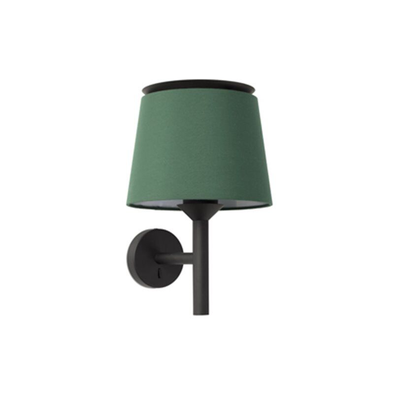 Faro Lampara Aplique  Barcelona 20301-94 Savoy Negro Mate/verde